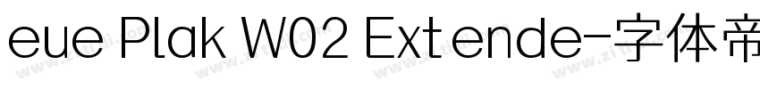 eue Plak W02 Extende字体转换